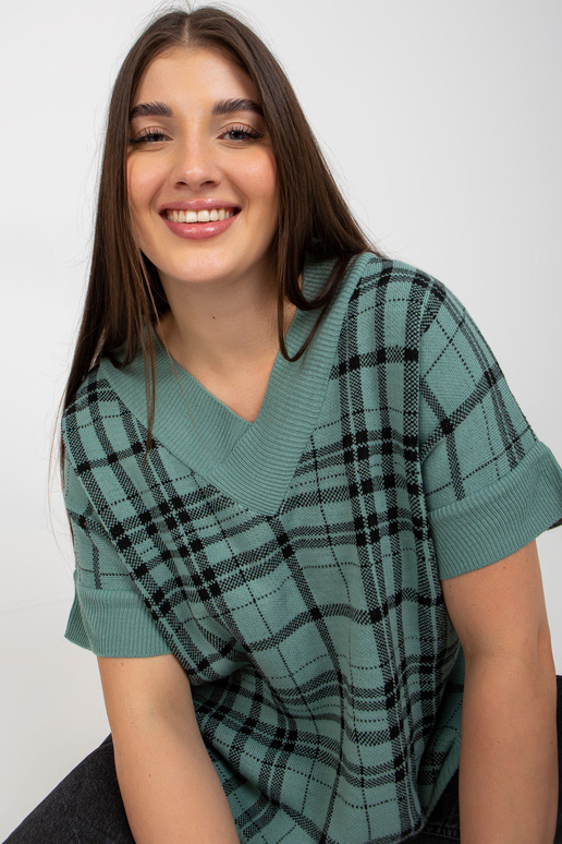 Piparmētru adīta liela izmēra V veida...