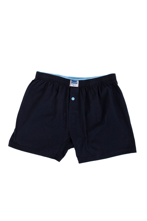 Tumši zili vīriešu kokvilnas bokseršorti