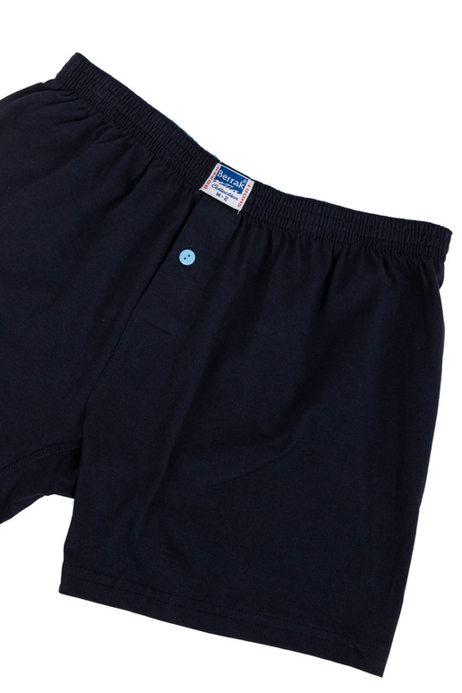 Tumši zili vīriešu kokvilnas bokseršorti