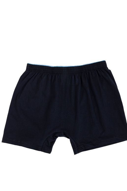 Tumši zili vīriešu kokvilnas bokseršorti