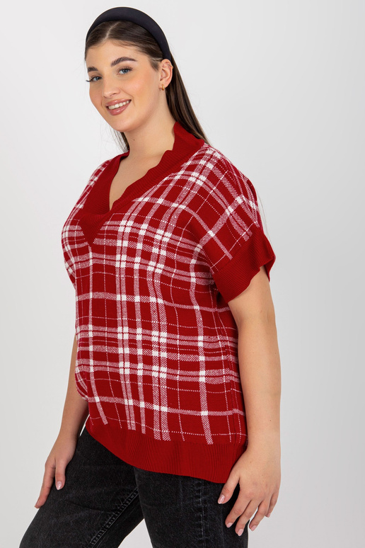 Red V veida kakla liela izmēra...