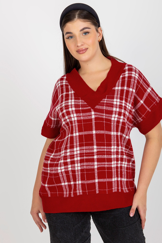 Red V veida kakla liela izmēra...