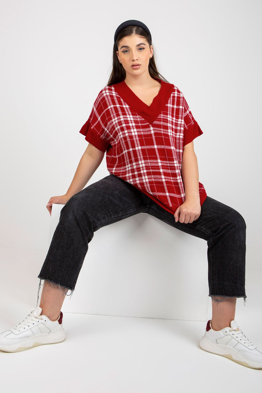 Red V veida kakla liela izmēra...