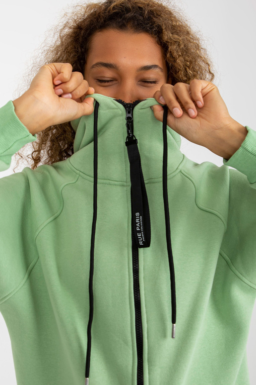 Gaiši zaļas garās jakas basic hoodie...