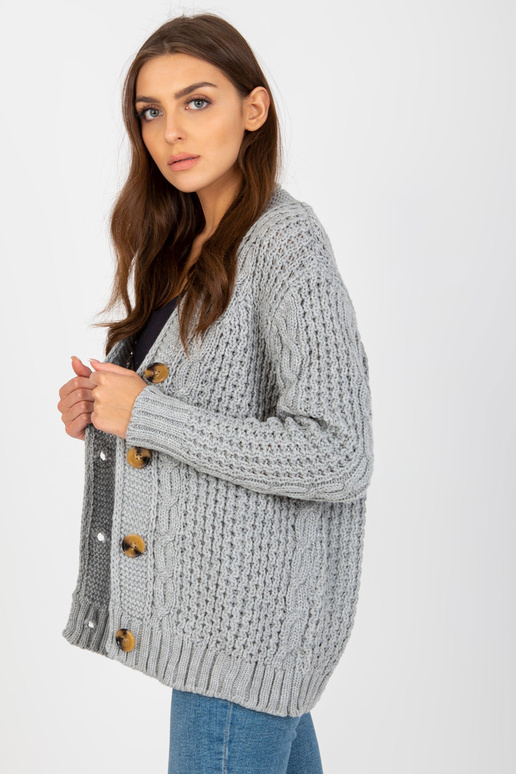 Pelēka sieviešu jaka ar bizēm RUE PARIS