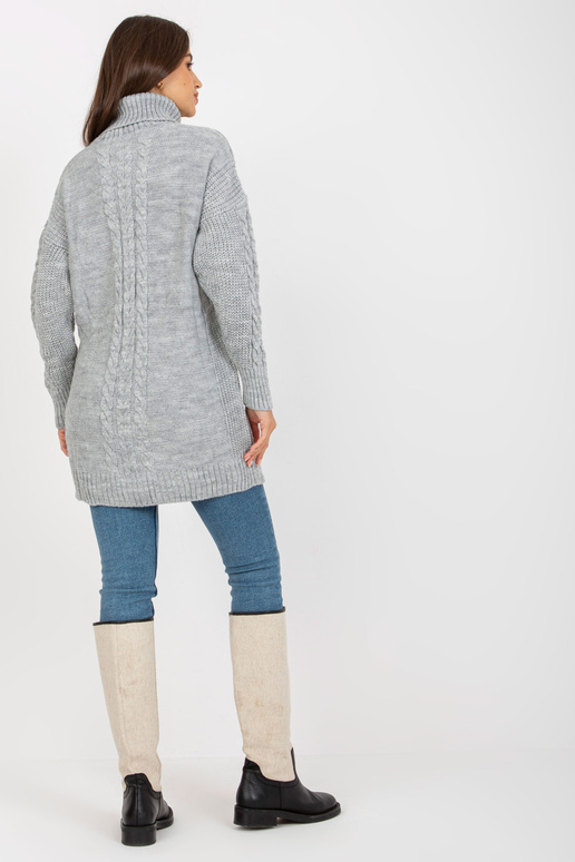 Pelēka mini kleita ar bizēm RUE PARIS