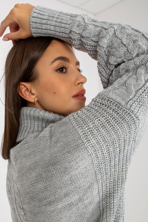 Pelēka mini kleita ar bizēm RUE PARIS