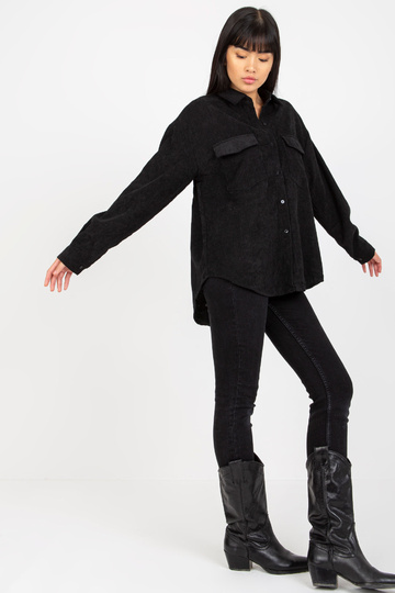 Melns velveta pogas augškrekls 2