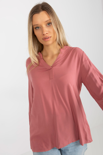 Putekļaini rozā gluda blūze...