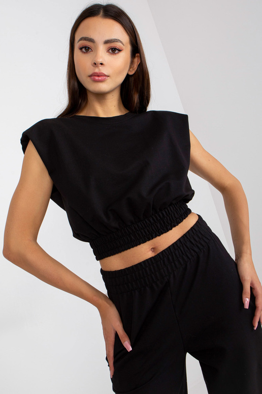 Melns divdaļīgs kokvilnas pamata...