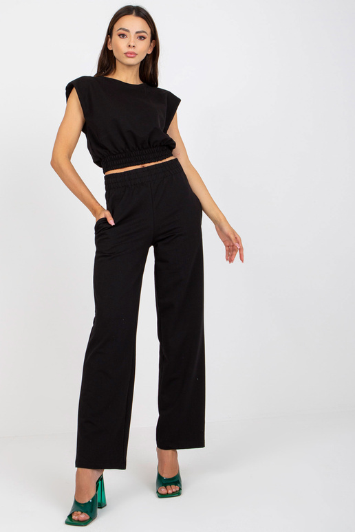 Melns divdaļīgs kokvilnas pamata...