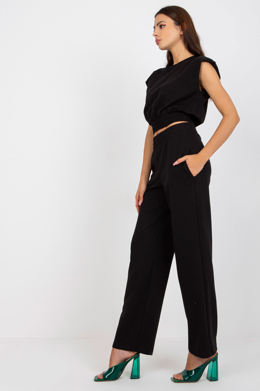 Melns divdaļīgs kokvilnas pamata...