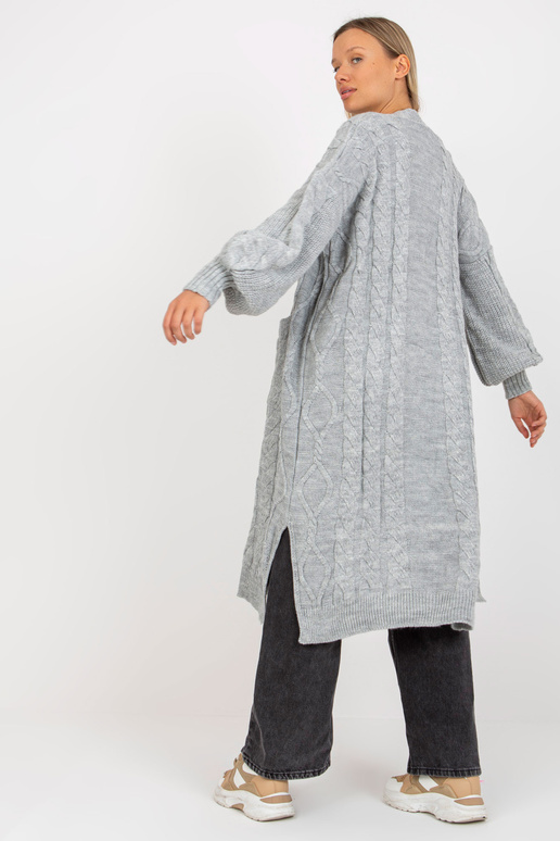 Pelēks maksi jaka ar kabatām RUE PARIS