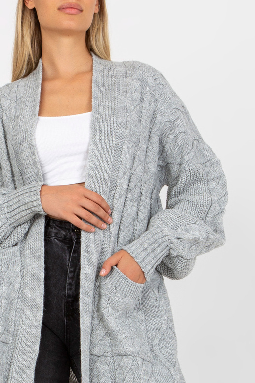 Pelēks maksi jaka ar kabatām RUE PARIS