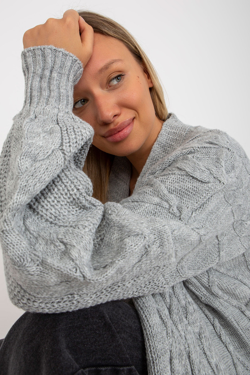 Pelēks maksi jaka ar kabatām RUE PARIS