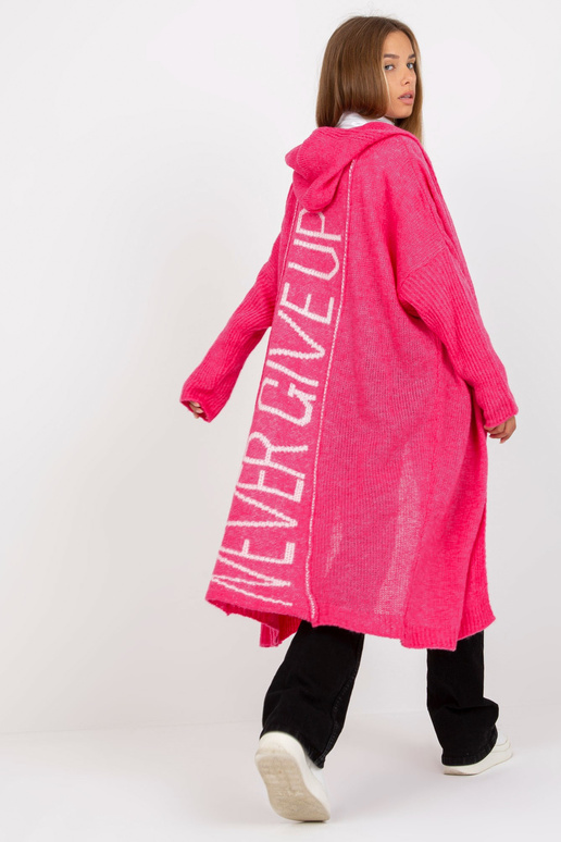 Rozā brīvs jaciņš ar kapuci OCH BELLA