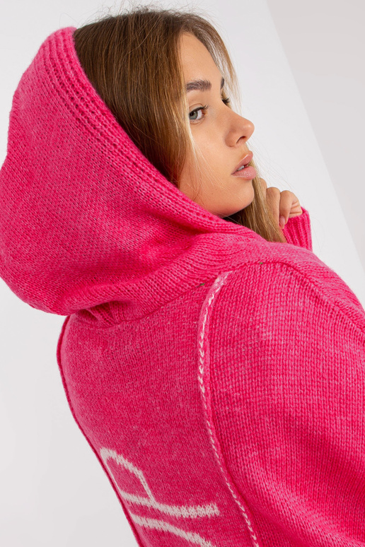 Rozā brīvs jaciņš ar kapuci OCH BELLA