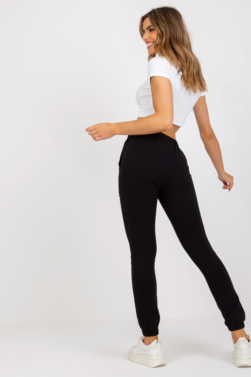 Melnas sieviešu sporta bikses