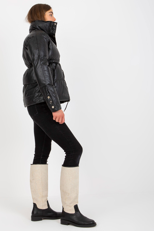 Melna dūnu eko ādas ziemas jaka bez... Melna dūnu eko ādas ziemas jaka bez...