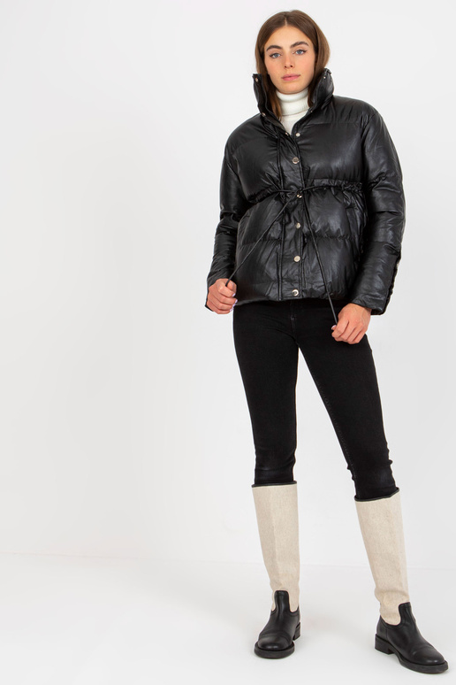 Melna dūnu eko ādas ziemas jaka bez... Melna dūnu eko ādas ziemas jaka bez...