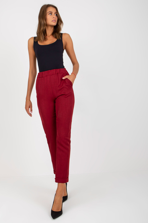 Bordo elegantas auduma bikses Bordo elegantas auduma bikses