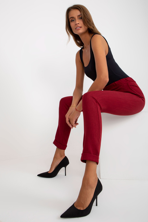 Bordo elegantas auduma bikses Bordo elegantas auduma bikses