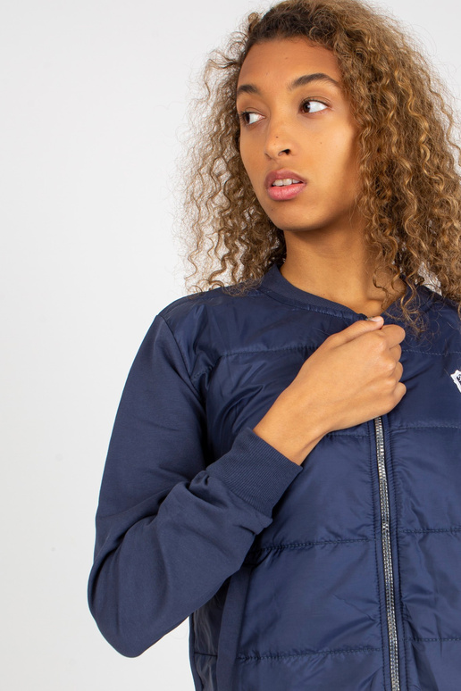 Tumši zils stepēts bomber džemperis...