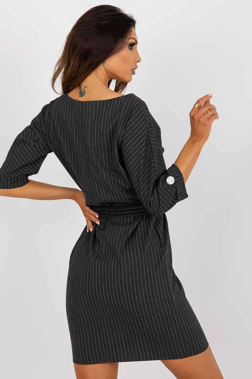 Tumši pelēka liela izmēra svītraina...