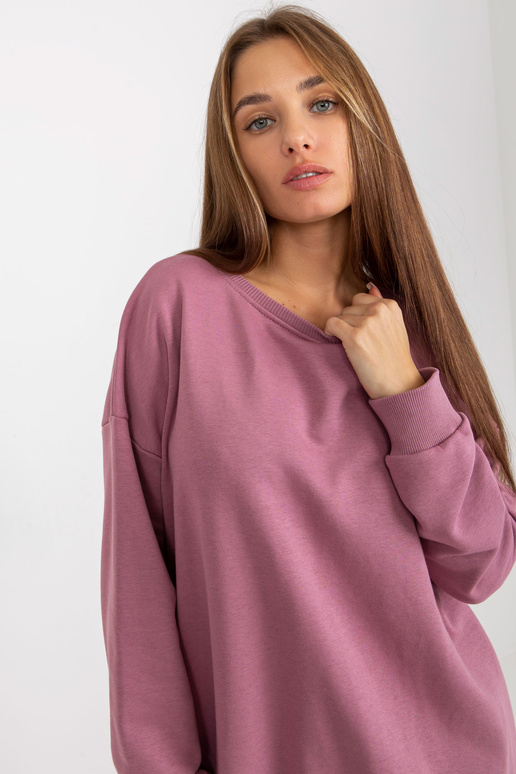 Netīri rozā pamata sporta krekls ar...