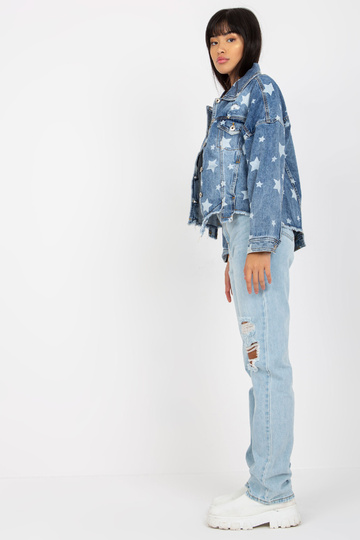 Zila sieviešu džinsa jaka...