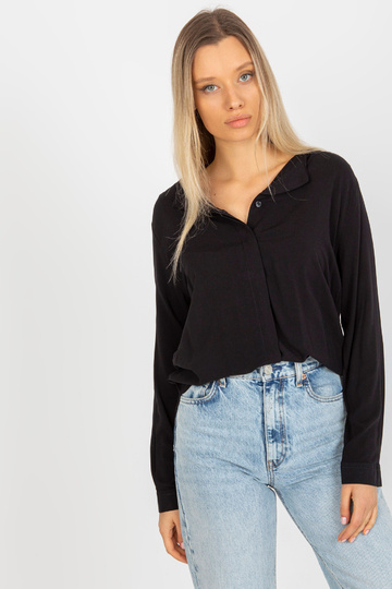 Melna viskozes kreklblūze...