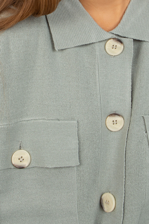 Jasnozielony saldāks rozpinany z...