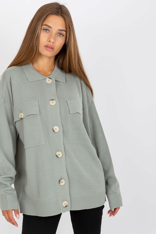 Jasnozielony saldāks rozpinany z...