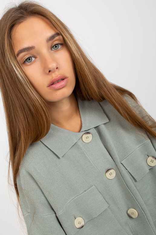 Jasnozielony saldāks rozpinany z...