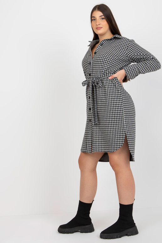 Pelēka un melna liela izmēra...