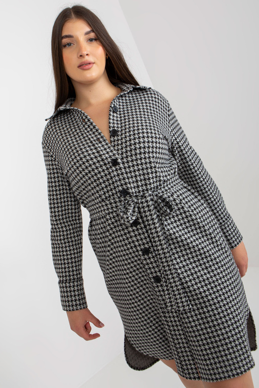 Pelēka un melna liela izmēra...