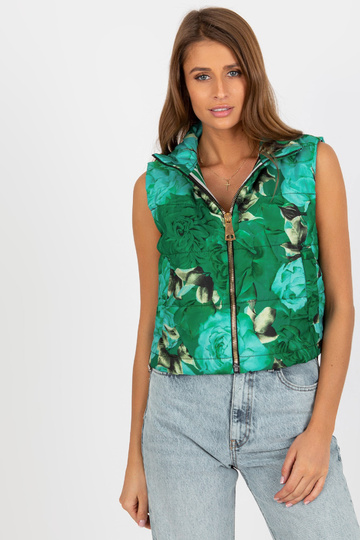 Grüne vista Blumenweste mit Taschen