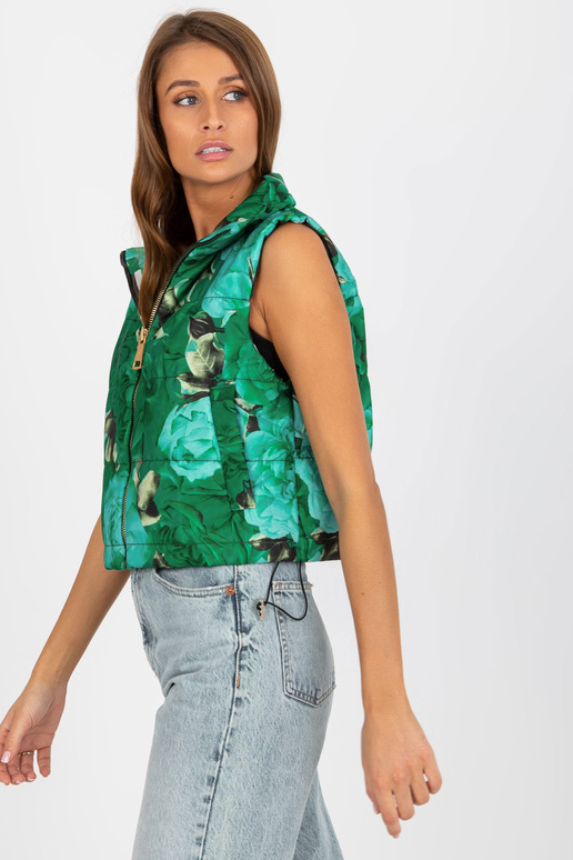 Grüne vista Blumenweste mit Taschen