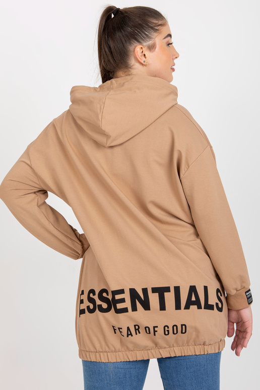 Kamieļa liela izmēra sporta krekls ar...