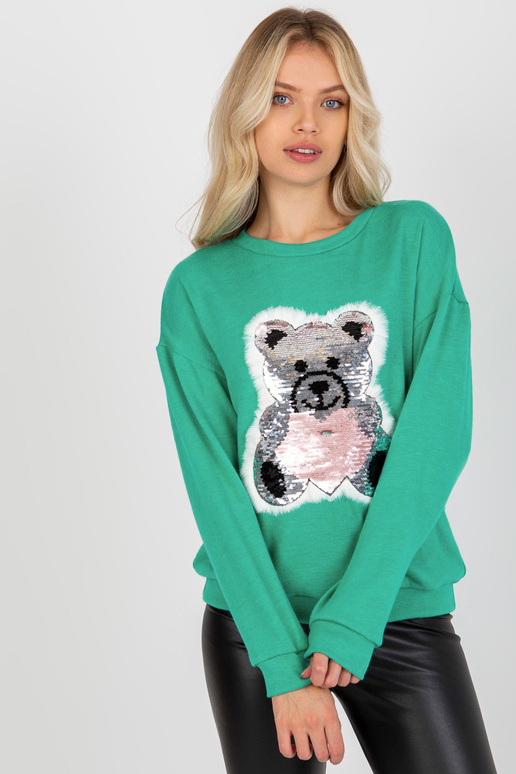 Klasisks tirkīza sieviešu džemperis...