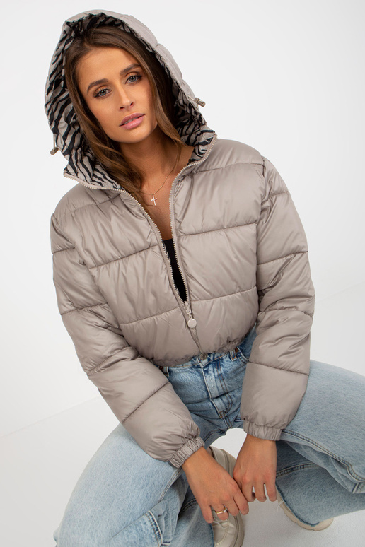 Dunkelbeigefarbene doppelseitige...