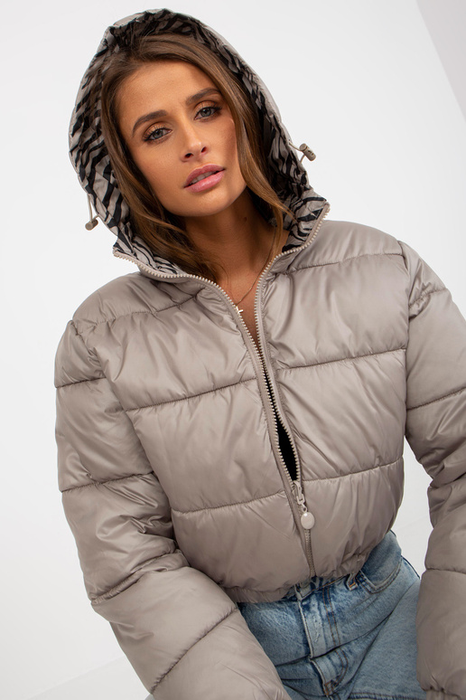 Dunkelbeigefarbene doppelseitige...