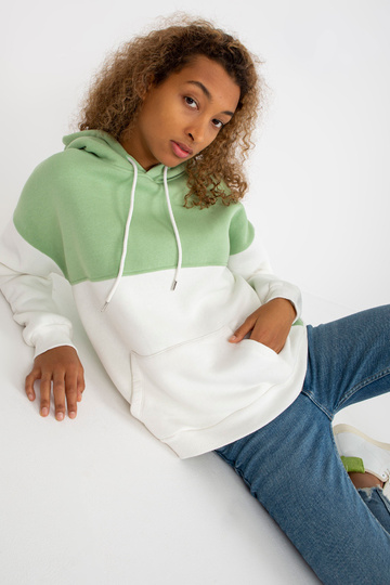 Zaļš un ekru sporta krekls...