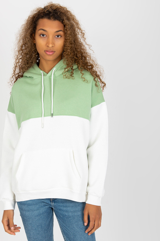 Zaļš un ekru sporta krekls pamata...