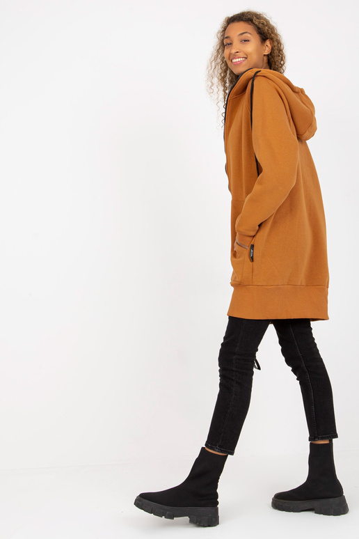 RUE PARIS gaiši brūnas jakas hoodie...