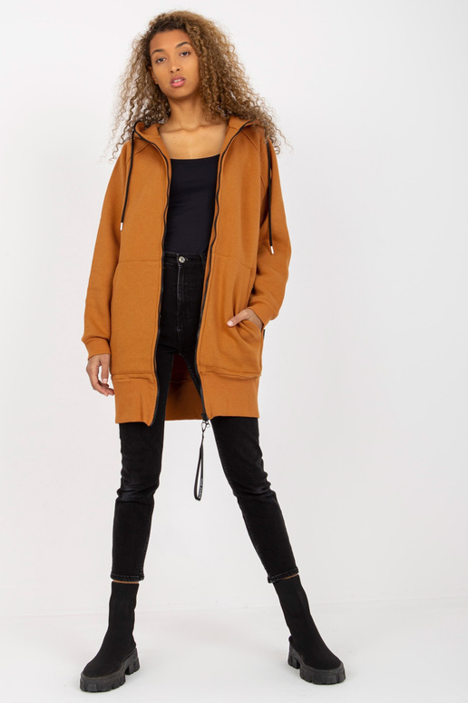 RUE PARIS gaiši brūnas jakas hoodie...