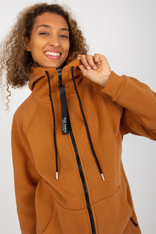 RUE PARIS gaiši brūnas jakas hoodie...