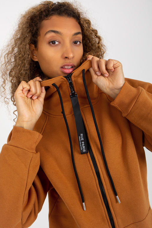 RUE PARIS gaiši brūnas jakas hoodie...