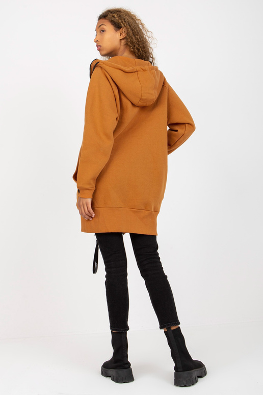 RUE PARIS gaiši brūnas jakas hoodie...