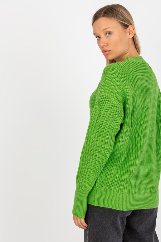 Gaiši zaļa jaka ar pogas aizdari RUE...